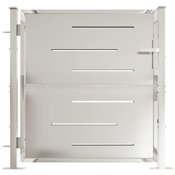 vidaXL Vrtna vrata 100x100 cm nerjaveče jeklo