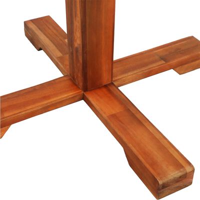 vidaXL Bistro miza 70x70 cm trden akacijev les