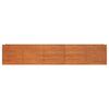 vidaXL Vrtna visoka greda rusty 400x80x77 cm corten jeklo