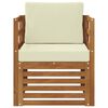 vidaXL Zunanja garnitura za sedenje Masivno akacijevo les in poliester