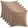 vidaXL Prevleka za blazino 6 kos HEERLEN Rjava 30 x 30 cm