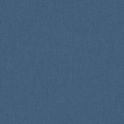vidaXL Otroška stajica z vzmetnico mornarsko modra lanena tkanina