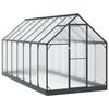 vidaXL Rastlinjak v vrtu z vrati Antracit 183,5 x 423,5 x 207 cm