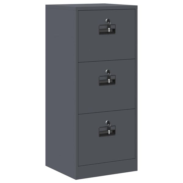 vidaXL Kabinet za datoteke s predalom Antracit 45,5 x 42 x 106,5 cm