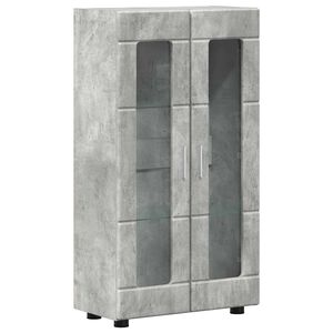 vidaXL Strani &scaron;al s polico FLORIN Betonsko siva 55,5 x 29 x 100 cm