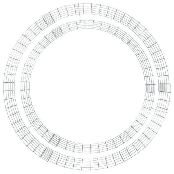 vidaXL Gabionsko kuri&scaron;če &Oslash; 100 cm pocinkano železo