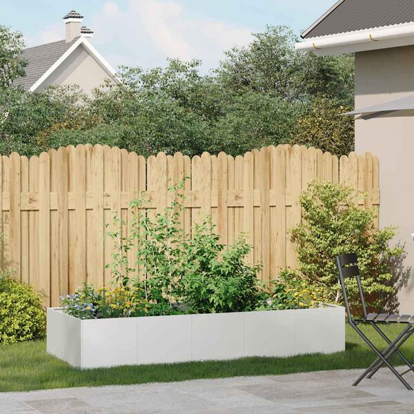 vidaXL Sadilnik Bela 200x80x40 cm Jeklo