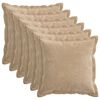 vidaXL Prevleka za blazino 6 kos HOUTEN Taupe 35 x 35 cm