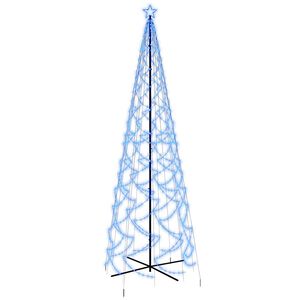 vidaXL Novoletna jelka stožec 1400 modrih LED lučk 160x500 cm