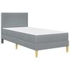 vidaXL Konstrukcija postelje Svetlo siva 80 x 200 cm Poliester