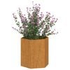 vidaXL Cvetlično korito zarjavelo 40x40x45 cm corten jeklo