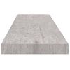 vidaXL Stenska polica betonsko siva 90x23,5x3,8 cm MDF