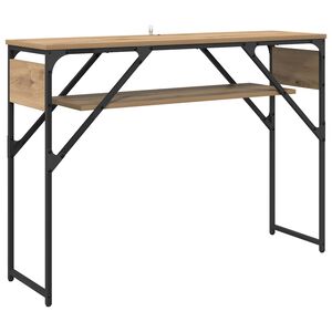 vidaXL Konzolnamizica Umetni hrast Inženirski les 105x30x75cm