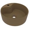 vidaXL Razko&scaron;en umivalnik mat krem 36x13 cm keramičen