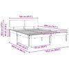 vidaXL Konstrukcija postelje z vzglavjem Voskast rjav 120 x 190 cm