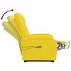 vidaXL Masažni stol s funkcijo vstajanja rumeno blago