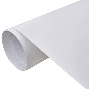 vidaXL Folija za avto mat bela 100x150 cm