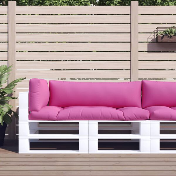 vidaXL Blazina za palete 3 kosi roza oxford blago