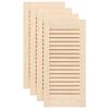 vidaXL Vrata za omarico z letvicami 4 kosi 61,5x29,5 cm trdna borovina
