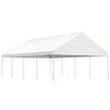 vidaXL Paviljon s streho bel 8,92x5,88x3,75 m polietilen