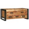 vidaXL Klubska miza Rjava 90 x 50 x 38 cm Masiven les akacije