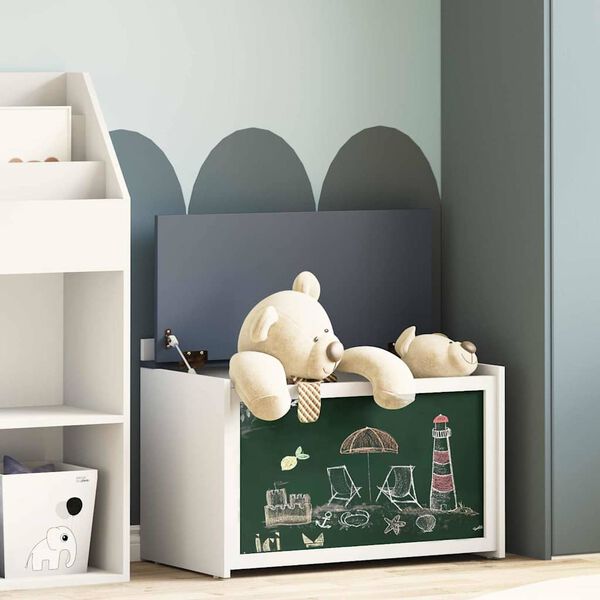 vidaXL &Scaron;katla za shranjevanje z napisi na prednji strani ROROS