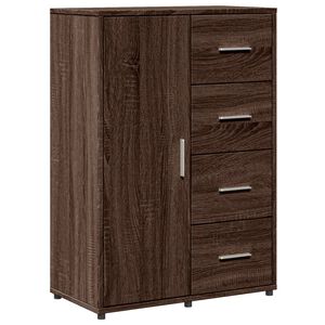 vidaXL Komoda rjavi hrast 60x31x84 cm inženirski les