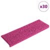 vidaXL Stopni&scaron;čne preproge 30 kosov 65x21x4 cm roza pravokotni rob