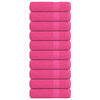 vidaXL Kopalne brisače FROGN 10 kosov roza 100x150 cm 360 g/m²