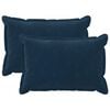 vidaXL Prevleka za blazino 2 pcs HOUTEN Modra 30 x 50 cm Mikrofibra
