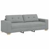 vidaXL Trosed svetlo siv 220x78x80 cm blago