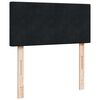 vidaXL Box spring postelja z vzmetnico črna 90x200 cm žamet