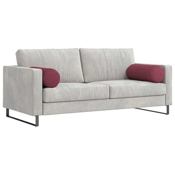 vidaXL Blazine 2 pcs Vinorodna rdeča &Oslash; 25 x 70 cm blago