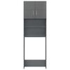 vidaXL Omara za pralni stroj visok sijaj siva 64x25,5x190 cm