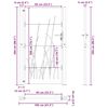 vidaXL Vrtna vrata 100x200 cm kortensko jeklo z vzorcem trave