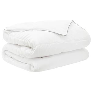 vidaXL Poletna odeja Bela 200 x 220 cm Bambus