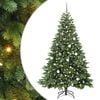 vidaXL Umestno božično drevo med 300 LED Zelena 210 cm PE in PVC