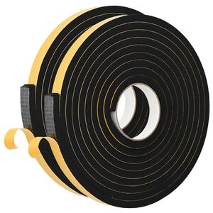 vidaXL Samolepilni pena trak 2 kos Črna 20mm x 5m CR pena