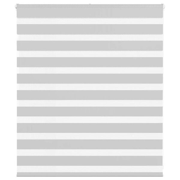 vidaXL Zebra senčilo svetlo sivo 130x100 cm tkanina &scaron;irina 125,9 cm