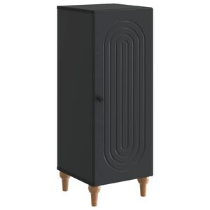 vidaXL Strani &scaron;al Črna 33 x 34,5 x 90 cm Inženirski les