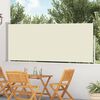 vidaXL Zložljiva stranska tenda za teraso 120x500 cm krem