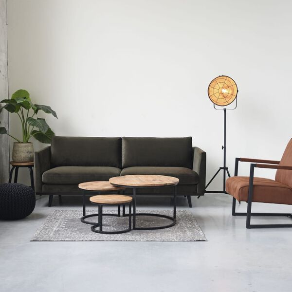 LABEL51 Stolček Delhi 37x37x47 cm siv