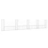 vidaXL Gabion ko&scaron;ara U-oblike s 5 stebri železo 500x20x100 cm