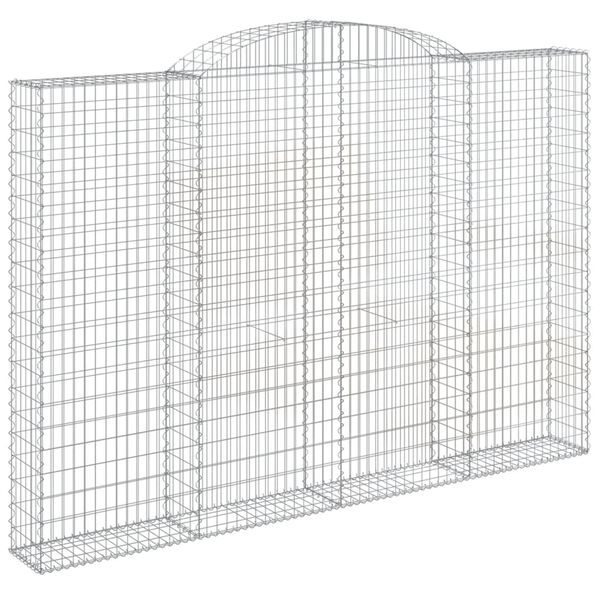 vidaXL Obokane gabion ko&scaron;are 3 kosa 300x30x200/220 cm pocinkano železo