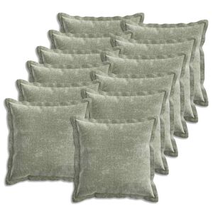 vidaXL Prevleka za blazino 12 kos HOUTEN Zelena 50 x 50 cm