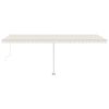 vidaXL Prostostoječa avtomatska tenda 600x350 cm krem