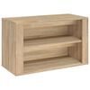 vidaXL Regal za čevlje sonoma hrast 75x35x45 cm inženirski les