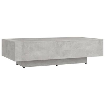 vidaXL Klubska mizica betonsko siva 100x49,5x31 cm inženirski les
