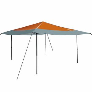 vidaXL Nadstre&scaron;ni &scaron;otor 395 x 395 x 251 cm Oranžna blago