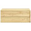 vidaXL Vrtna miza 75x75x31 cm impregnirana borovina